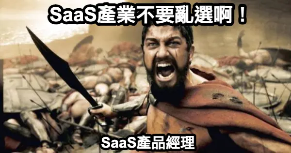 如何進入SaaS產業的策略，就是SaaS產業不要亂選。